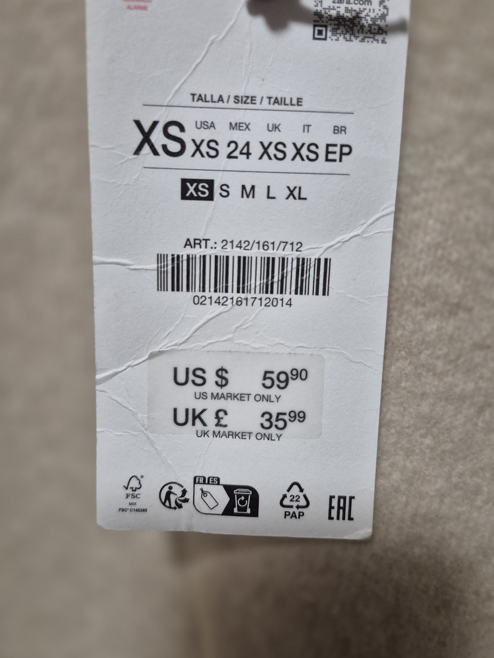 Zara Light Beige Crewneck Knit Sweater - Picture 3 of 6